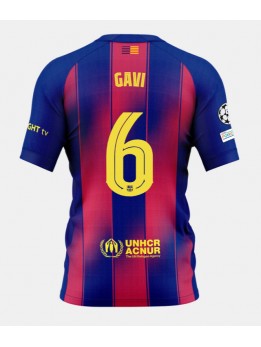 Barcelona Paez Gavi #6 Replika Hemmakläder 2025-26 Kortärmad